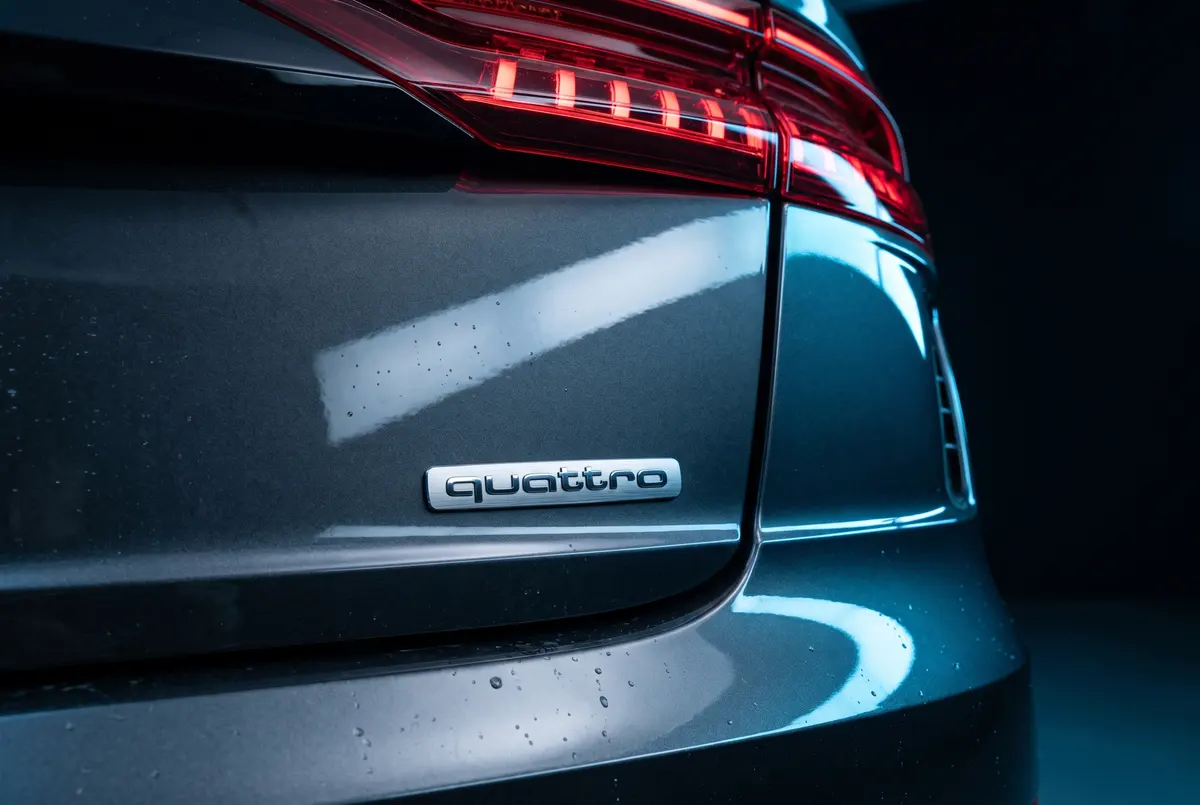 Detail van een Audi